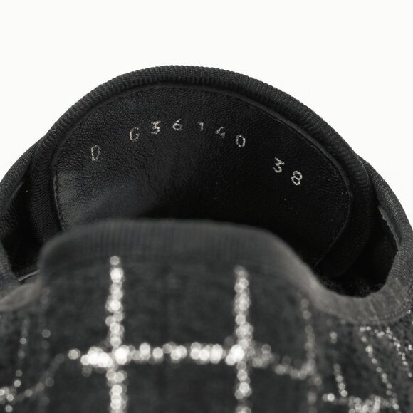 Chanel Black Metallic Tweed Espadrille Low-Top Sneakers - Picture 12 of 12